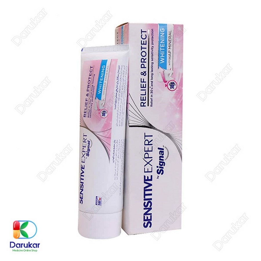 خمیردندان سنستیو اکسپرت سیگنال مدل Whitening 