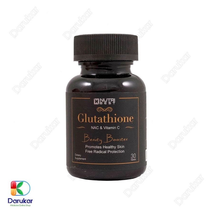 قرص glutathione خرید و قیمت گلوتاتیون نوتری بست حاوی NAC و ویتامین C قرص گلوتاتیون نوتری بست 30