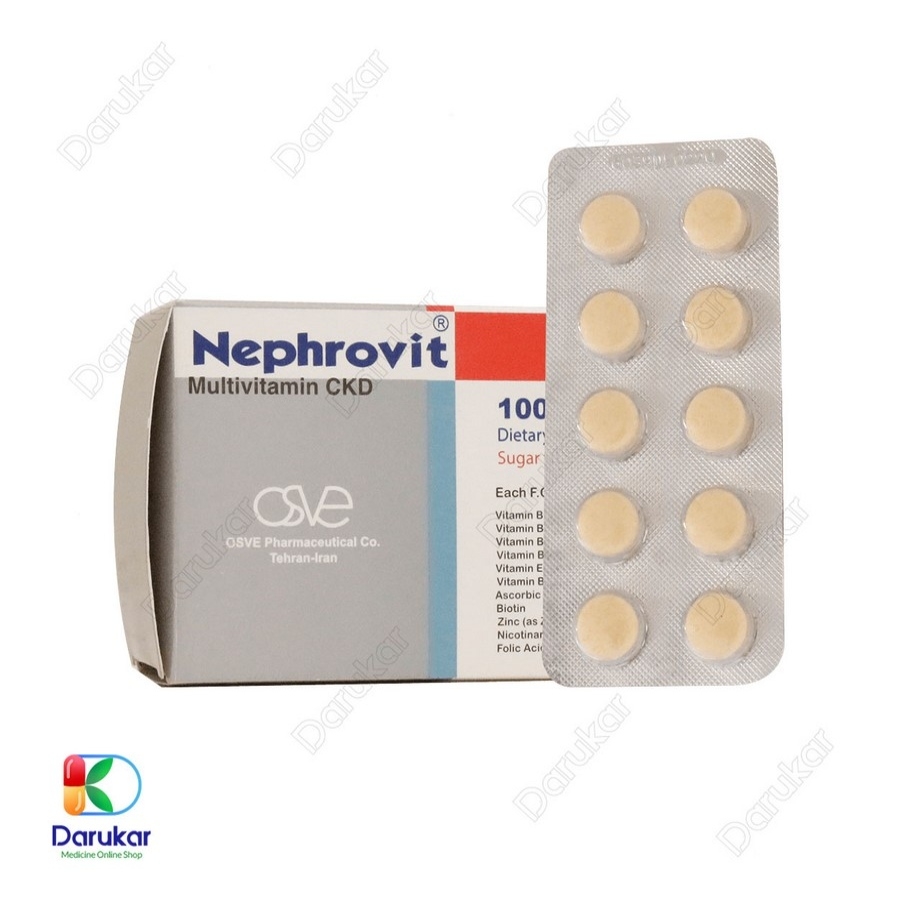 قرص مولتی ویتامین CKD نفروویت اسوه 