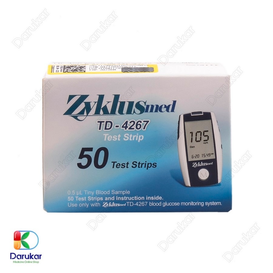 نوار تست قندخون زیکلاس مد مدل TD-4267