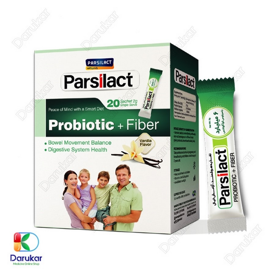 ساشه پروبیوتیک و فیبر پارسی لاکت