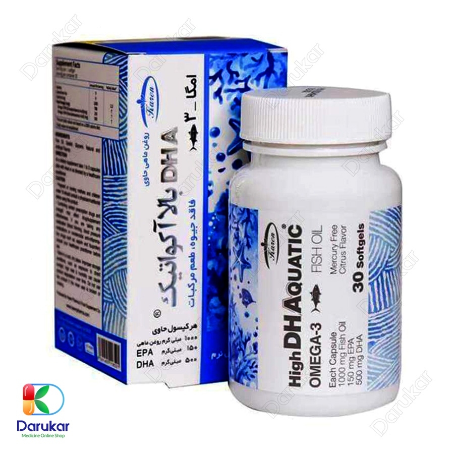 کپسول روغن ماهی حاوی DHA بالا آکواتیک کارن