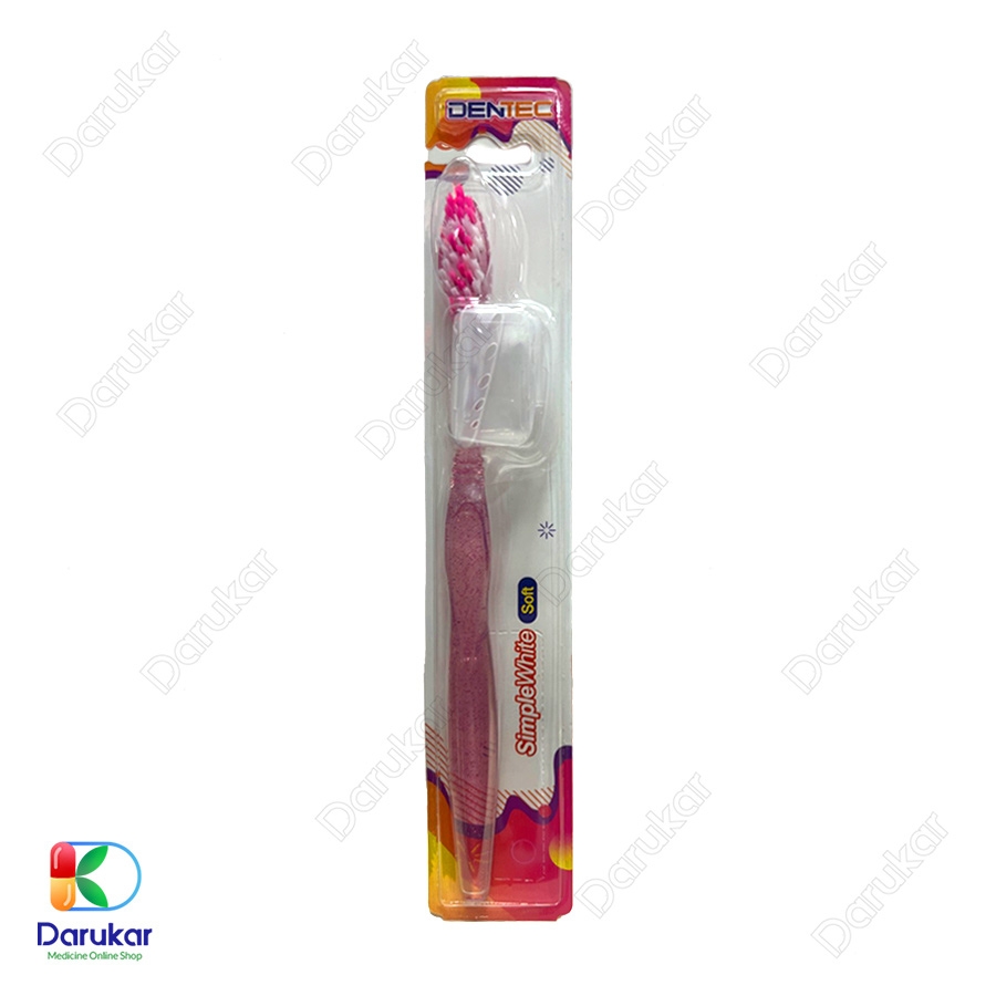 مسواک دن تک مدل Simple White با برس نرم