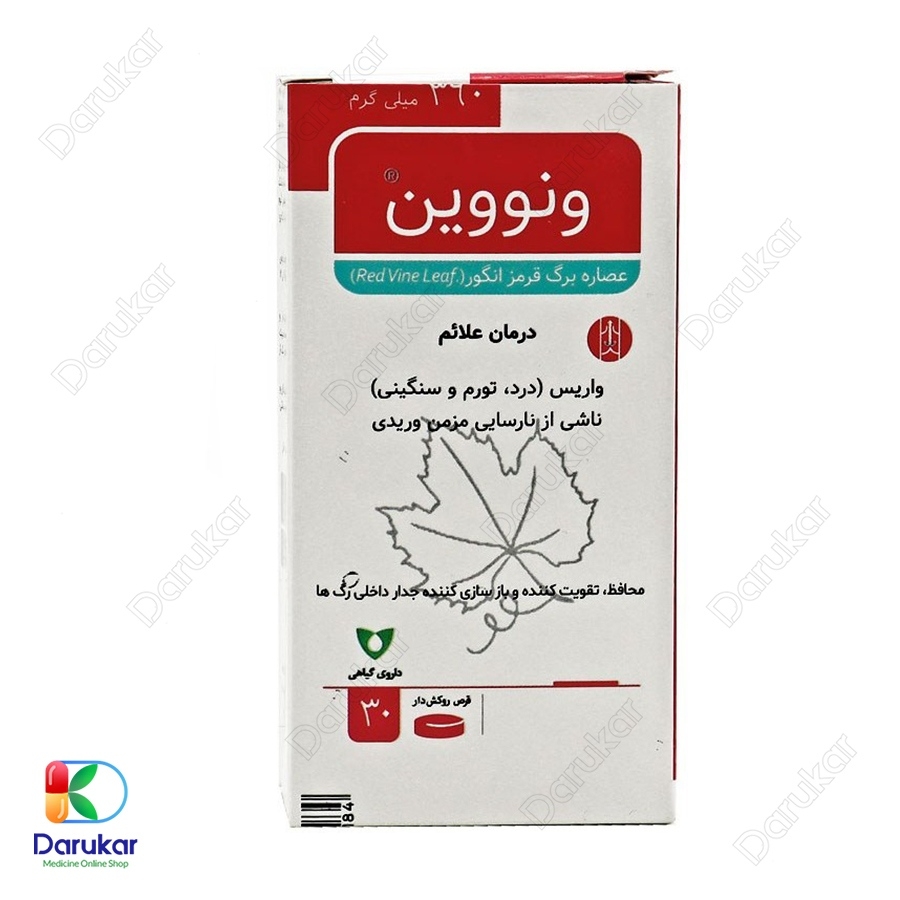 قرص ونووین وشا دارو 
