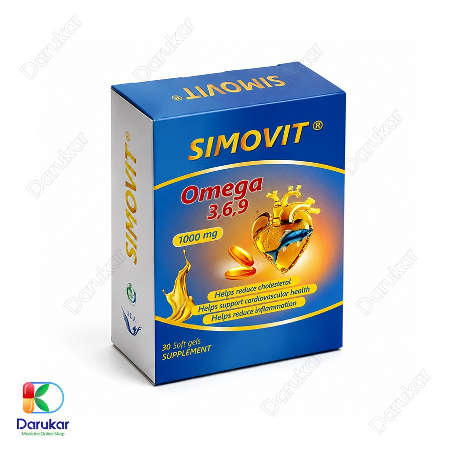 سافت ژل سیموویت امگا 3، 6، 9 سیمرغ داروی عطار