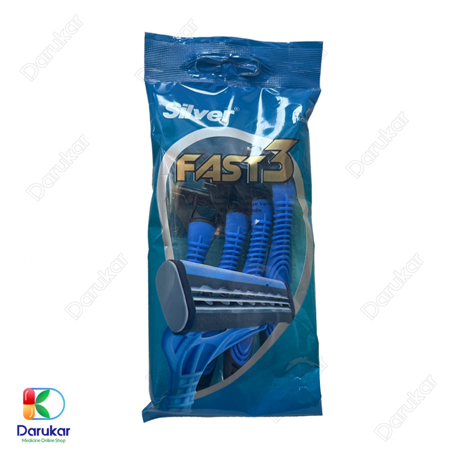 خودتراش 3 لبه آقایان مدل فست 3 سیلور