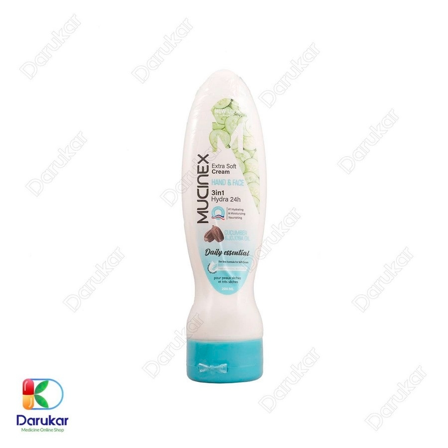 کرم دست و صورت روغن جوجوبا و اسانس خیار ماسینکس