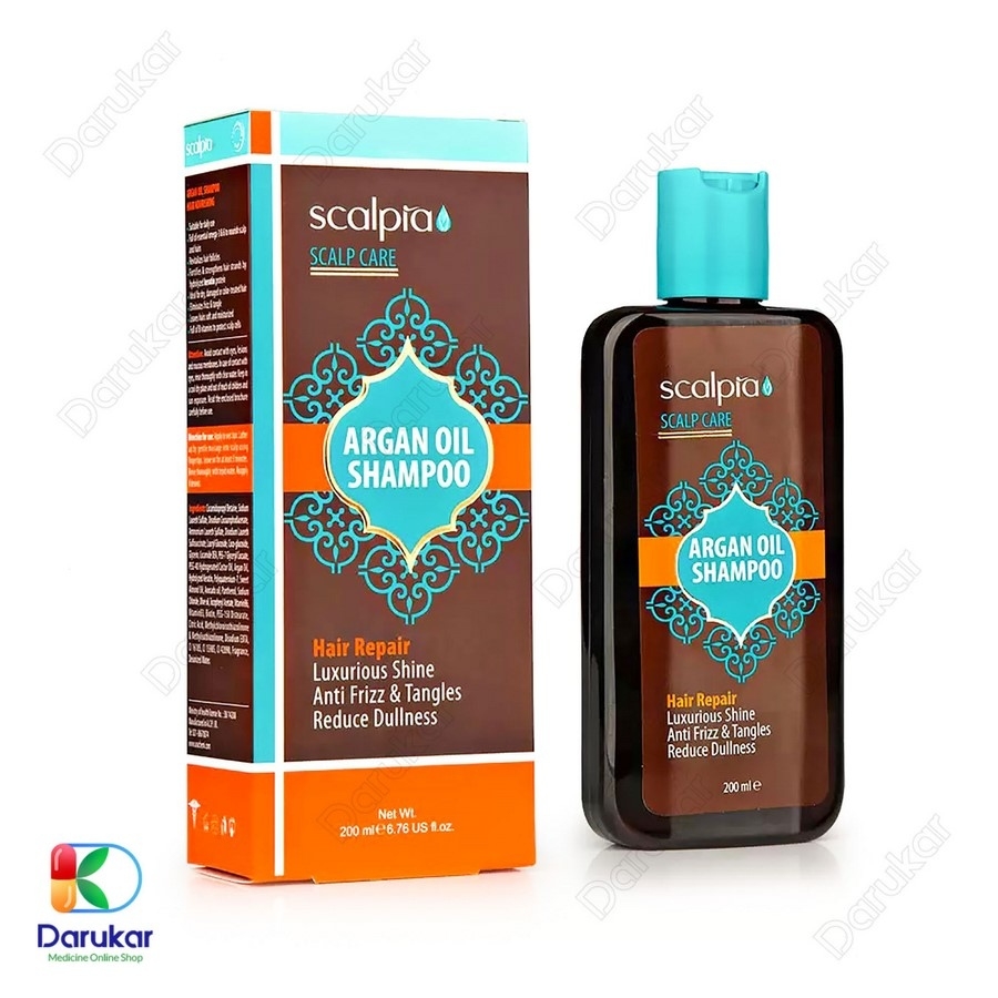 شامپو موی سر حاوی روغن آرگان اسکالپیا