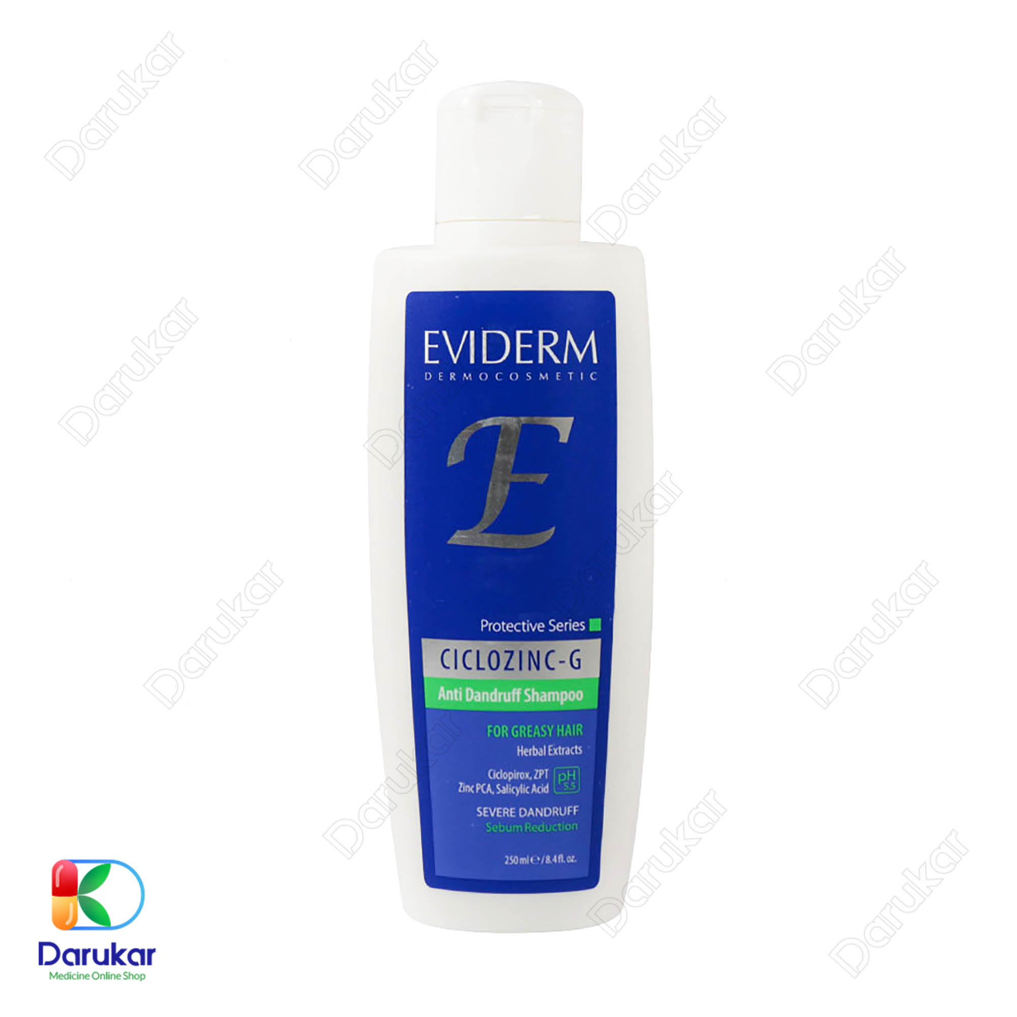 eviderm ciclozinc g anti dandruff shampoo 1