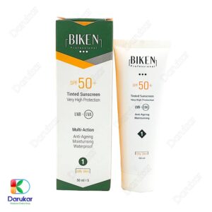 Biken Multi Action SunScreen Cream SPF50 For Oily Skin Image Gallery 2