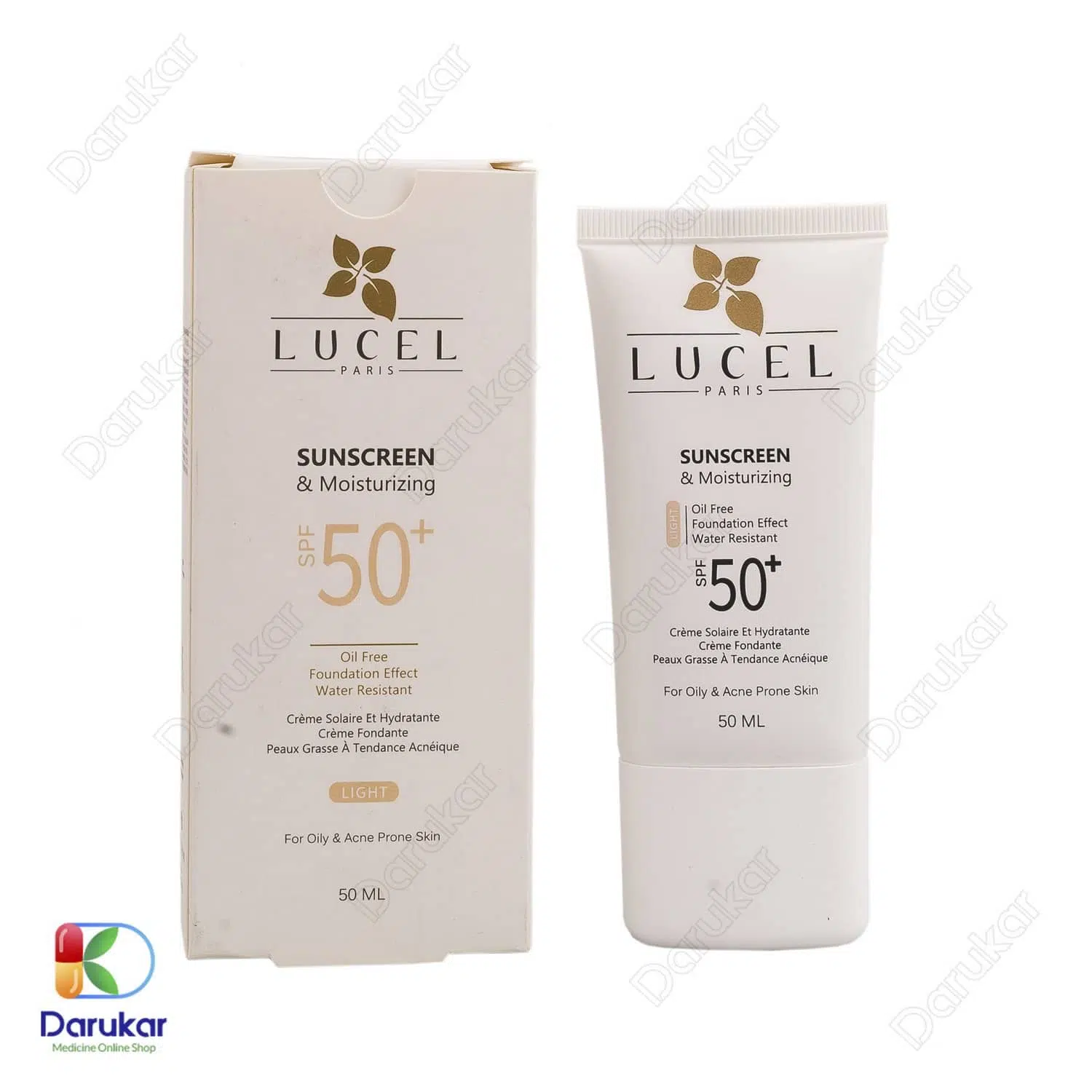 lucel paris sunscreen for oily acne prone skin light
