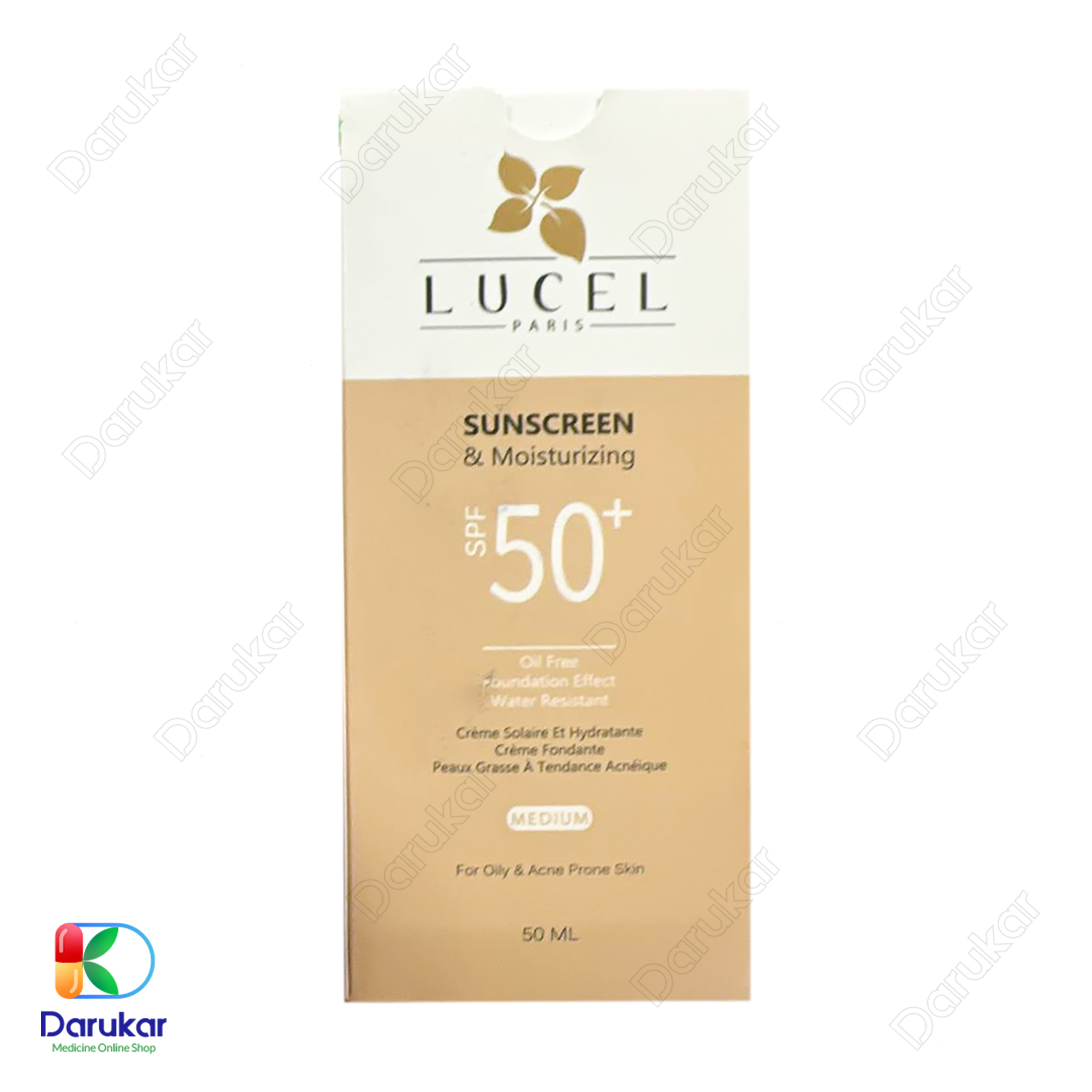 lucel sunscreen moisturizing oil free for oily and acne skin 1