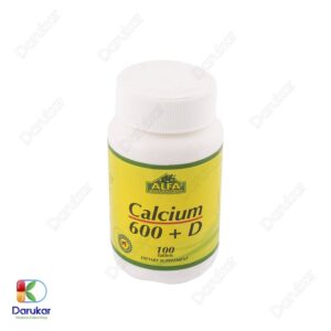 ALFA Vitamins Calcium 600 mg Vitamin D Image Gallery 1