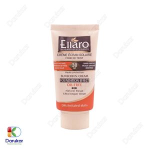 Ellaro Sunscreen Cream SPF30 Oil Free Natural Beige Image Gallery 2