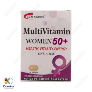 قرص مولتی ویتامین اس تی پی فارما، ویژه خانم های +50