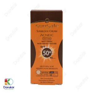 Sunsafe Acneic Sunscreen Cream Light Beige Image Gallery