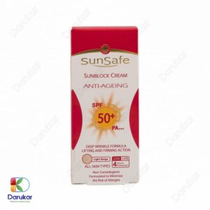 Sunsafe Anti Agening Sunscreen Cream Light Beige