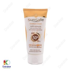 Sunsafe Sunsblock SPF50 Cream natural Beige image Gallery