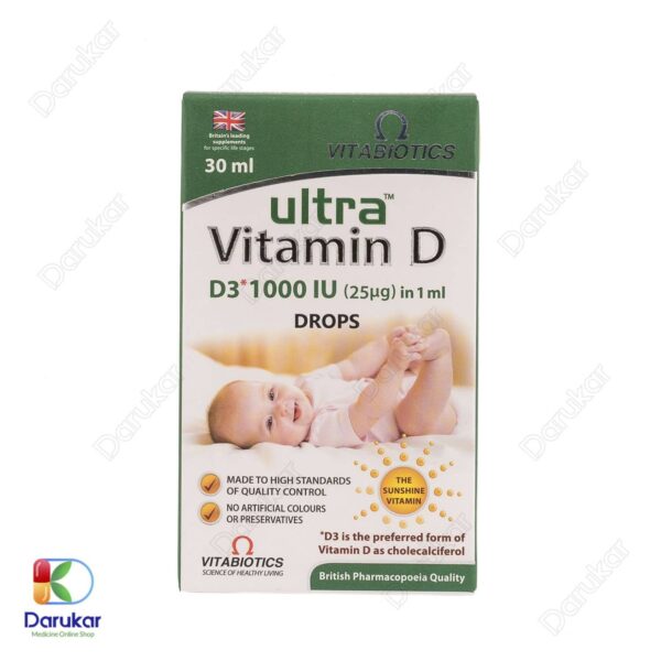قطره اولترا ویتامین D3 ویتابیوتیکس 