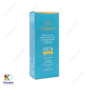 Cinere SPF60 Matte Tinted Sunscreen Cream Image Gallery 1