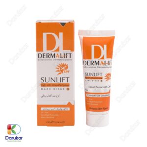 Dermalift Sunlift Oil Free Sunscreen Cream Dark Bieghe