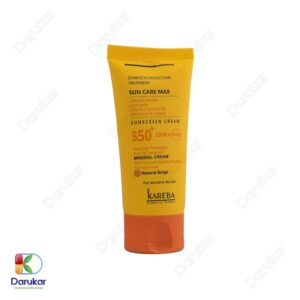 Kareba Normal to Dry Skin Sunscreen Cream SPF50 Natural Beige SPF50 Image Gallery 1