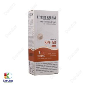 Hydroderm Total Sunblock SPF60 Tinted Cream For Dry And Sensitive Skins Image Gallery 2