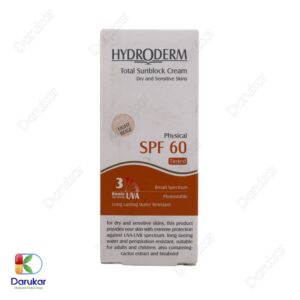 Hydroderm Total Sunblock SPF60 Tinted Cream For Dry And Sensitive Skins Image Gallery