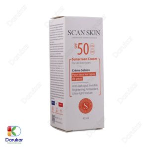 Scan Skin Anti Dark Spot Sunscreen Cream For All Skin Types SPF50 Image Gallery 1