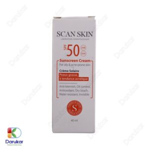 Scan Skin Sunscreen Cream For Oily And Acne Prone Skin SPF50 Image Gallery