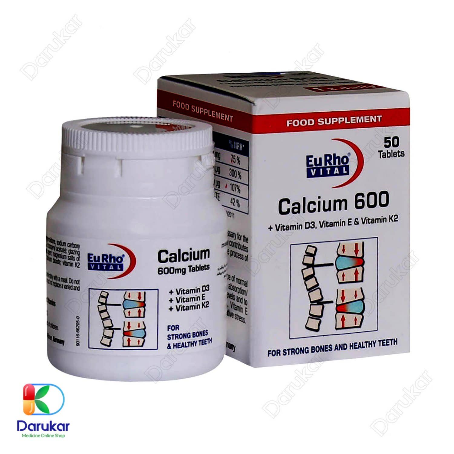 EurhoVital Calcium 600 mg tabs Image Gallery