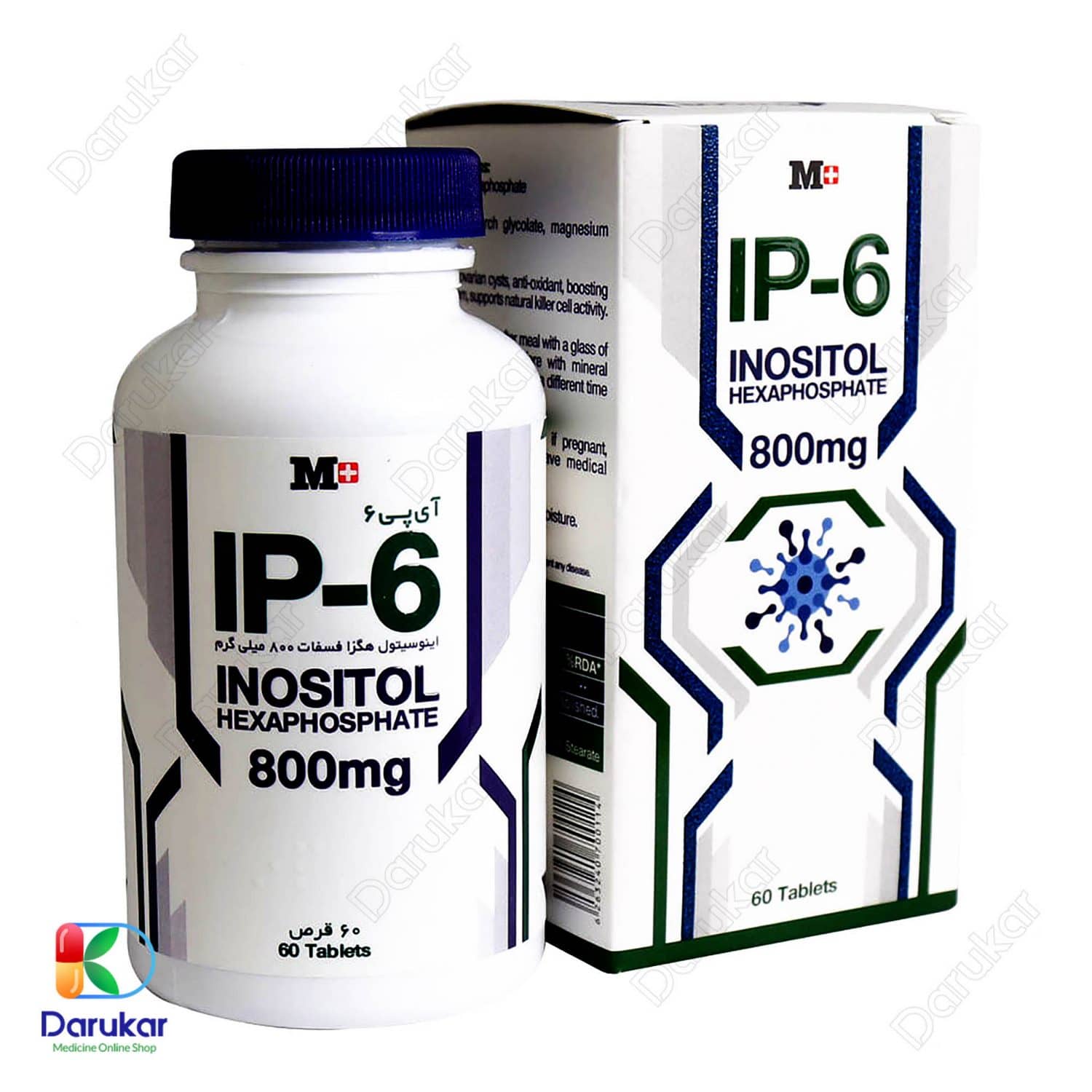 M Plus IP 6 Inositol Hexaphosphate 800 mg 60 TabletsImage Gallery1