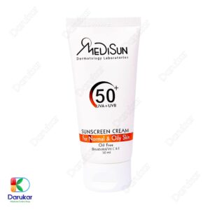 Medisun Normal And Oily Skin Without Color Sunblock Cream 50ml 1