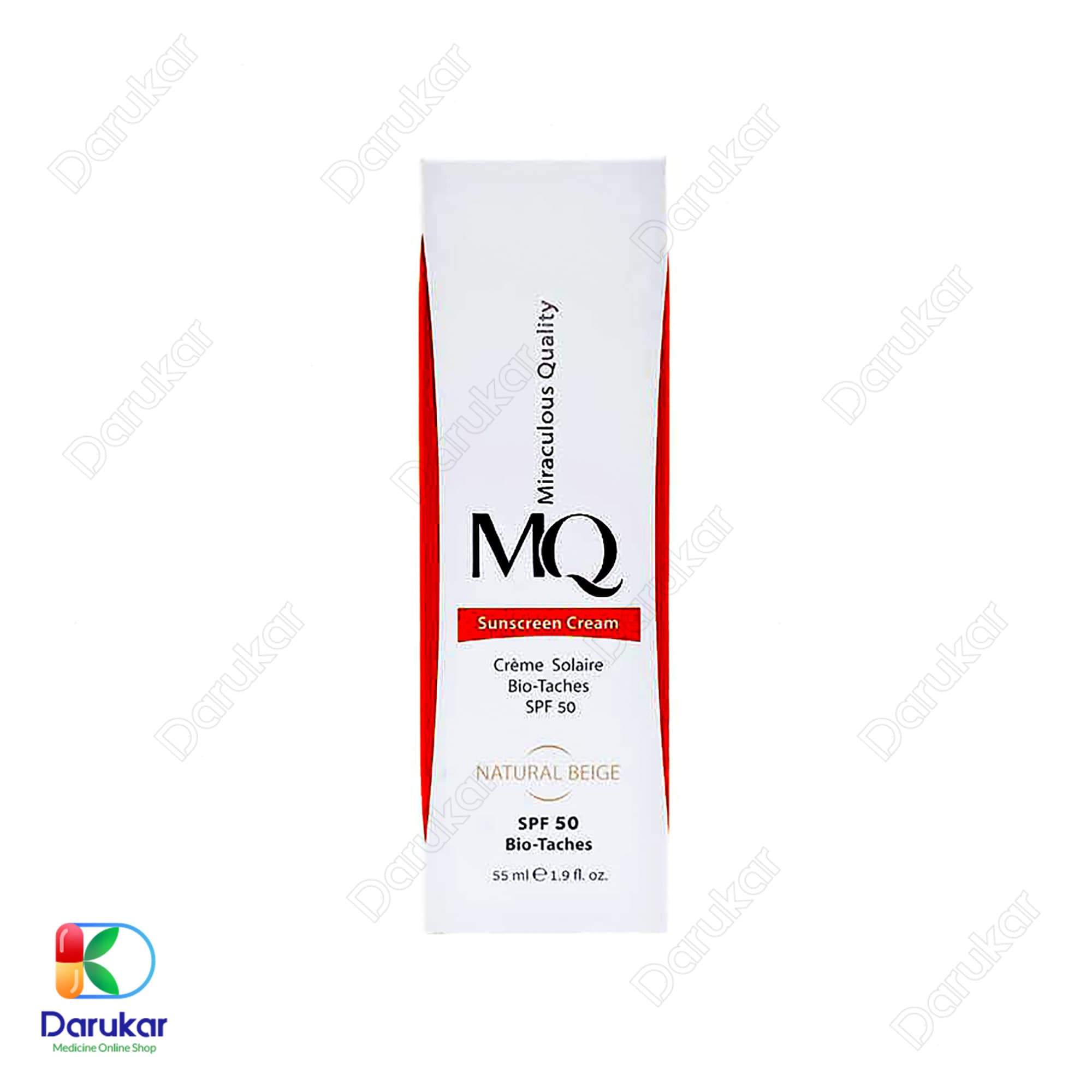 MQ Sunscreen Cream Bio Taches SPF50 1