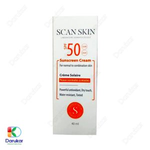 Scan Skin Tinted Sunscreen Cream For Normal To Combination Skin SPF50 1