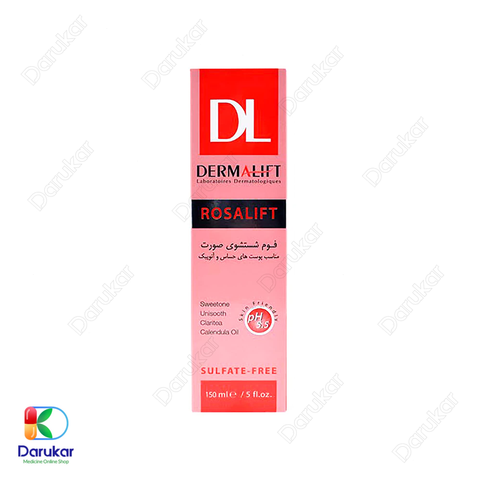 Dermalift Rosalift Cleaning Syndet Foam for Sensitive and Atopic Skin 1