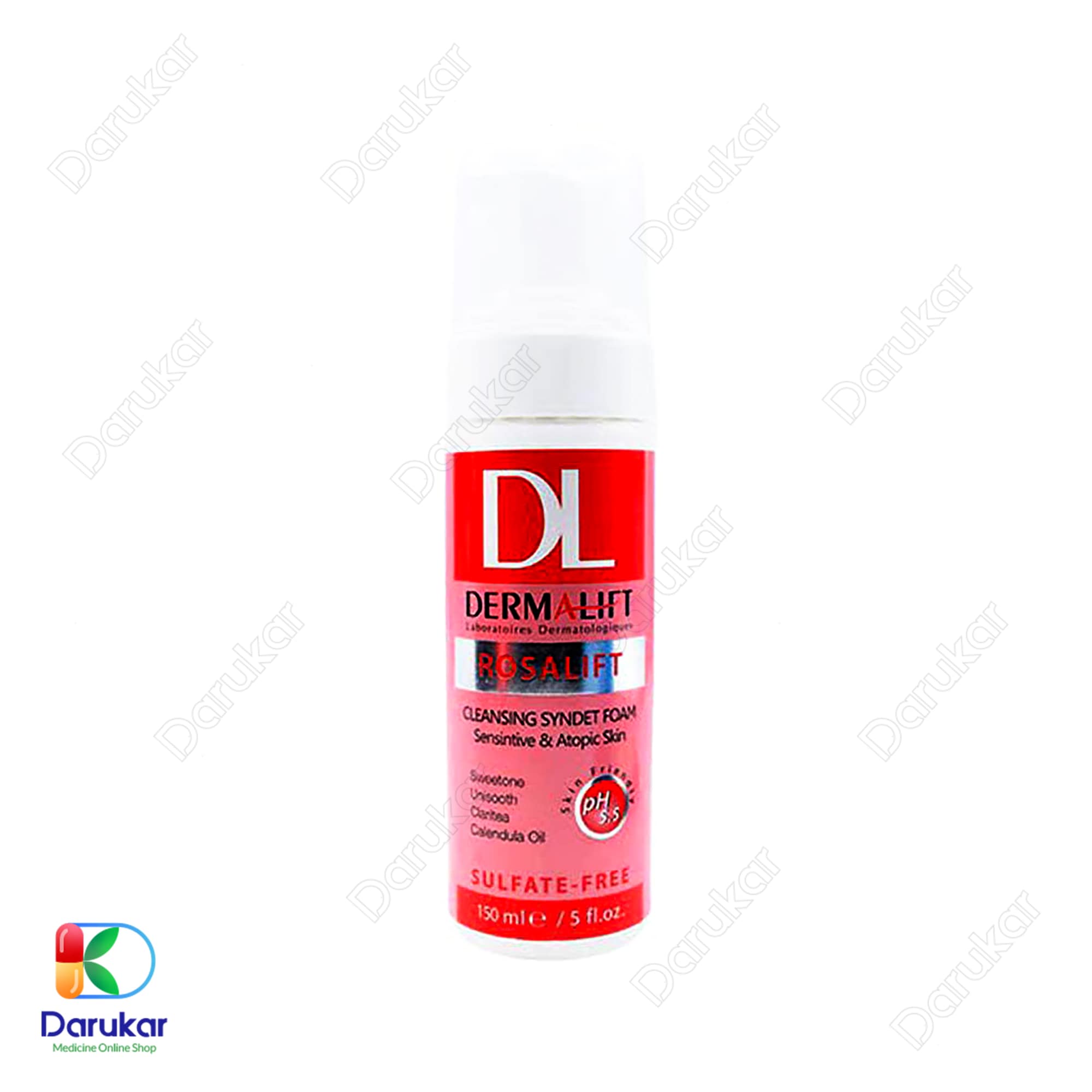 Dermalift Rosalift Cleaning Syndet Foam for Sensitive and Atopic Skin 2