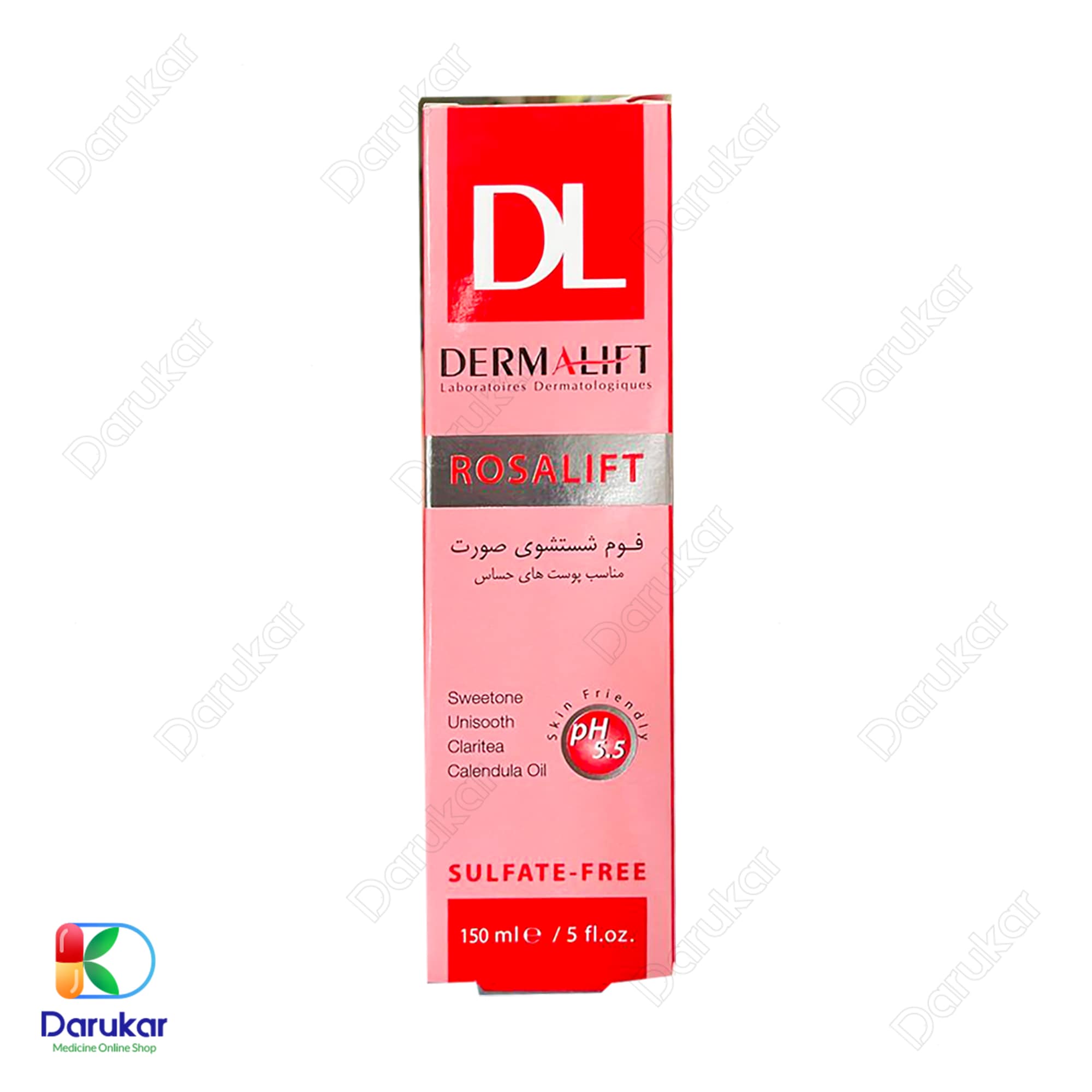 Dermalift Rosalift Cleaning Syndet Foam for Sensitive and Atopic Skin 4