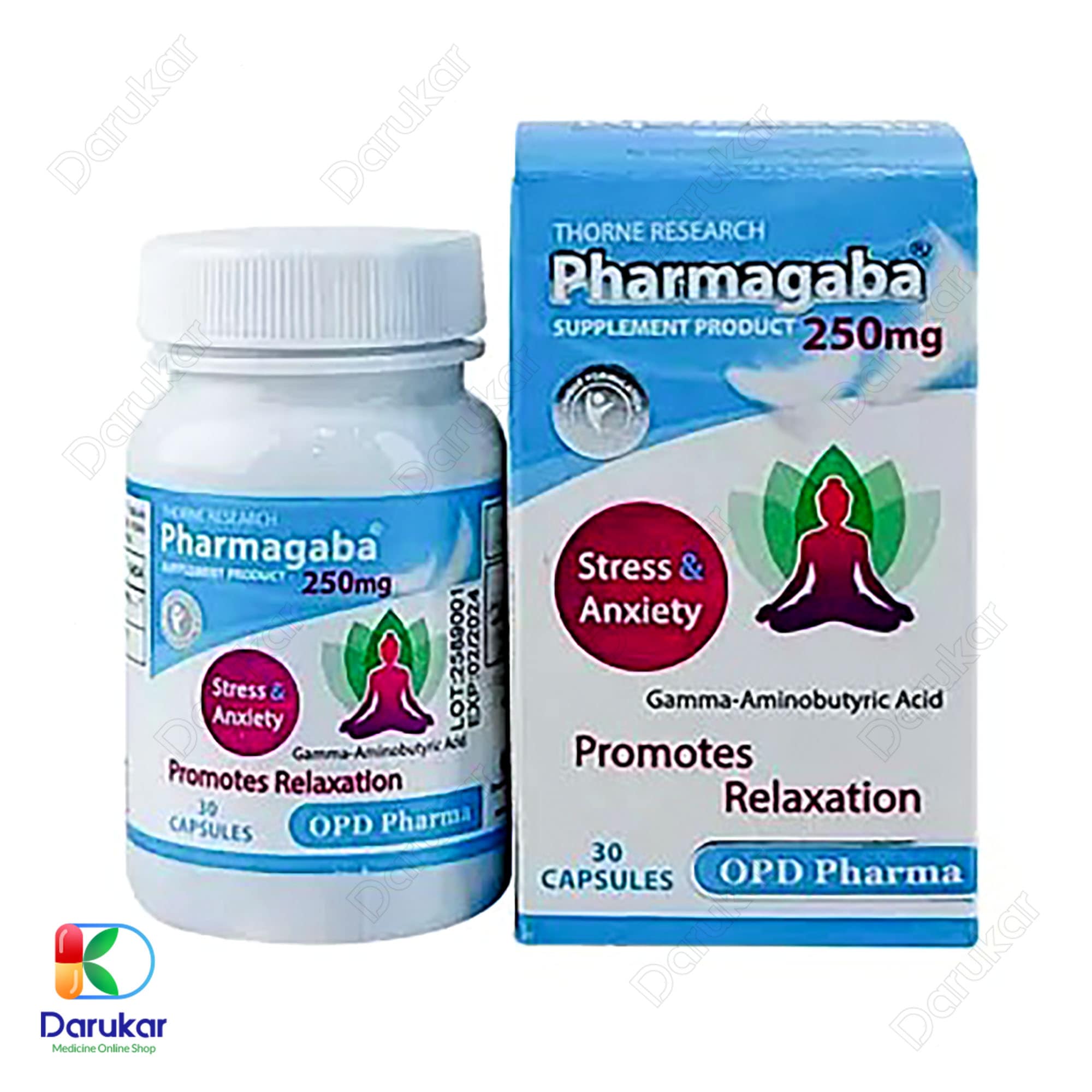 OPD Pharma Pharmagaba 250 30 Capsules 1 min