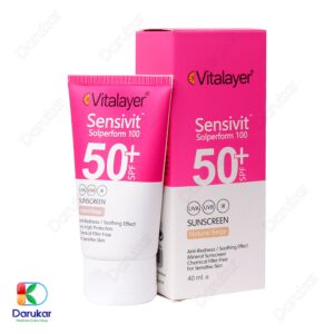کرم ضد آفتاب پوست حساس ویتالیر SPF50