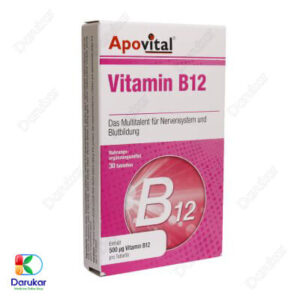 قرص ویتامین B12 آپوویتال ، داروخانه انلاین